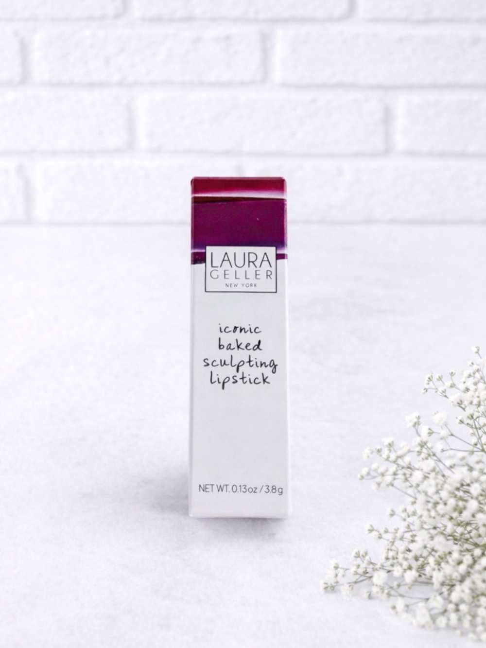 Laura Geller NEW IN BOX Iconic Baked Sculpting Lipstick - Tribeca Tan .13oz.